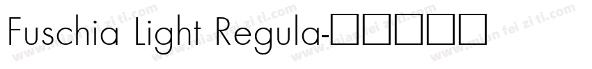 Fuschia Light Regula字体转换